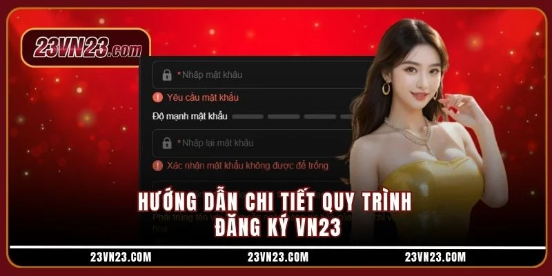 Hướng dẫn chi tiết quy trình đăng ký VN23